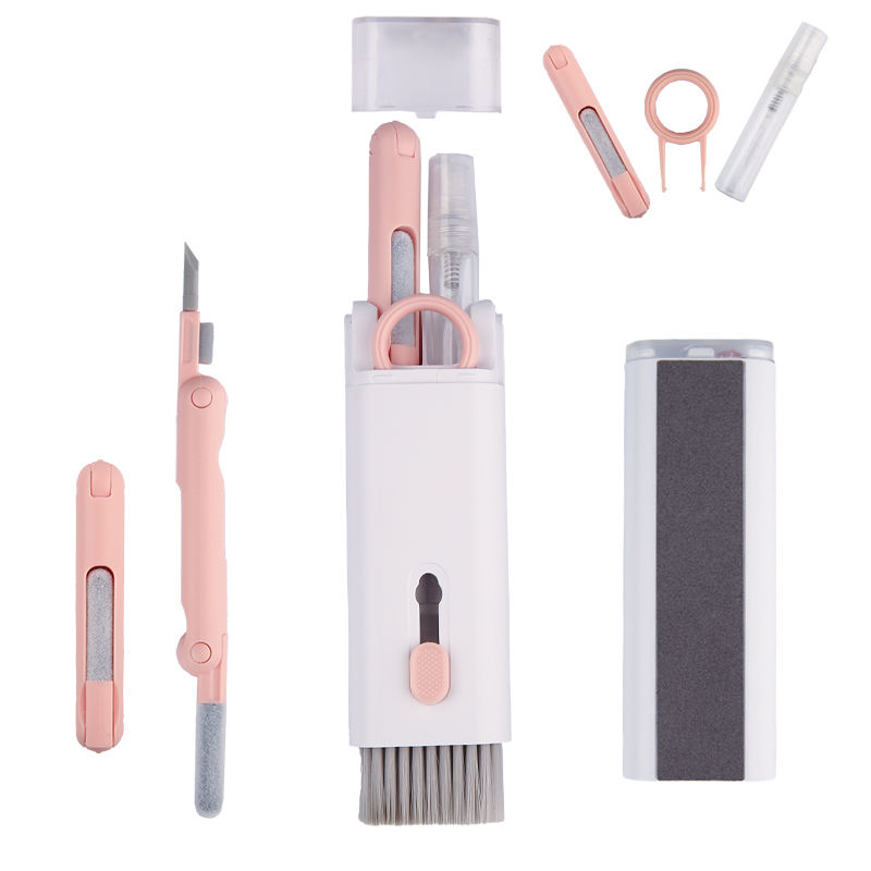 Q7---7 in 1  multifunctional spray clean phone keyboard earphone earbuds cleaning pen brush Electronics Keyboard Cleaner