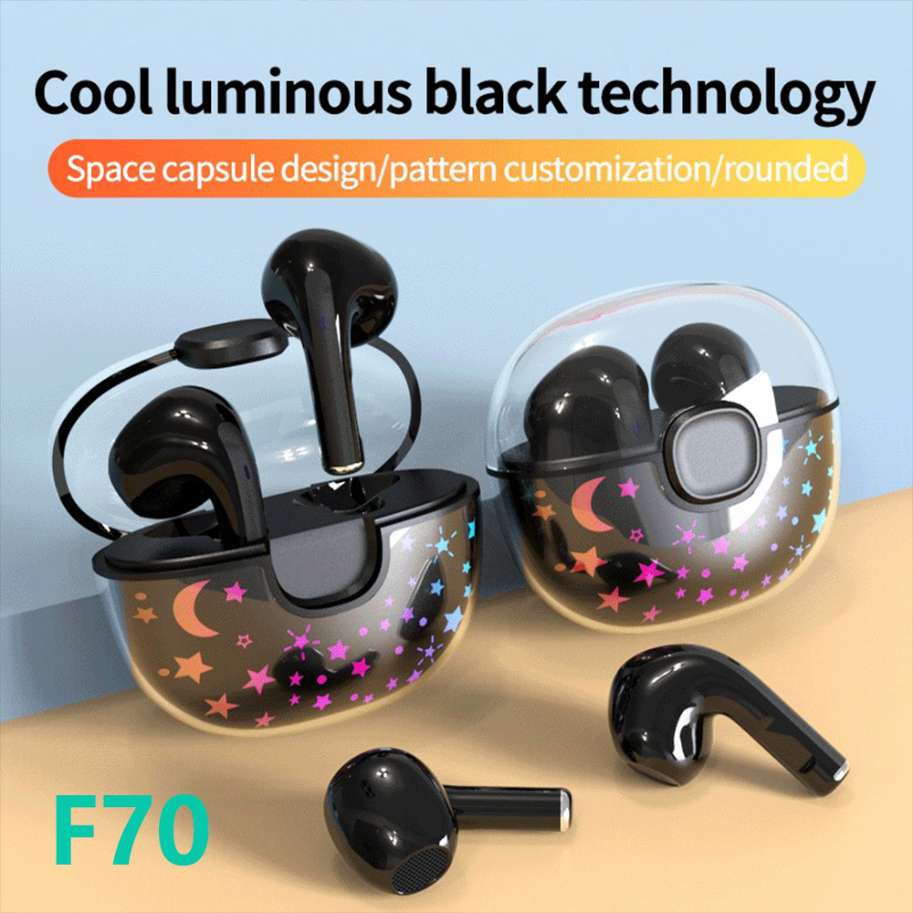F70---Original new design high quality custom mini waterproof tws wire less ear pods pro true wireless earbuds
