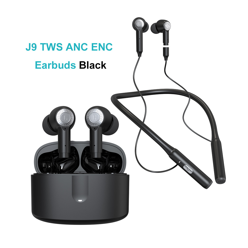 J9---Best Sports boat in-ear stereo headphones neck bend ANC ENC noise canceling neckband wireless headset bt earphones earbuds