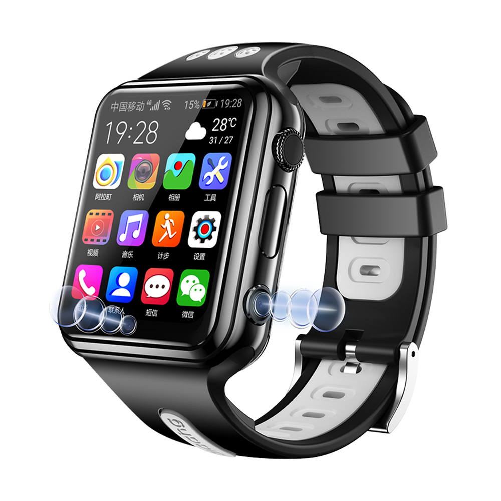 W5---W5 dual camera android 8GB 16GB SIM card 4G wifi gps location children kids smart watch mobile phone smartwatch W5 4g