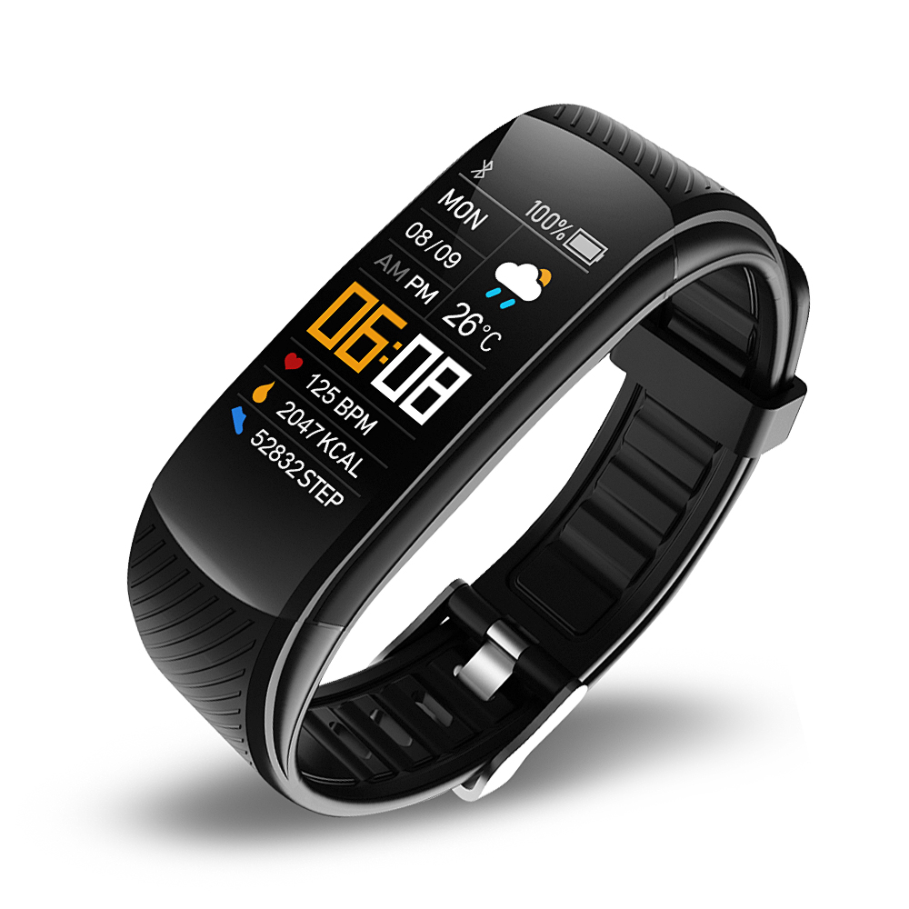 C5S---Latest model rugged fitness monitor hand band tracker watch smart digital health sport watch band bracelet
