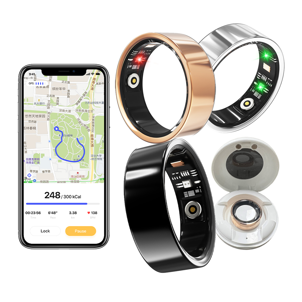 Vring-1 Health care ring smart daring Heart rate Sleep Activity Multisports GPS fitness tracker smartring Da Ring APP smart ring