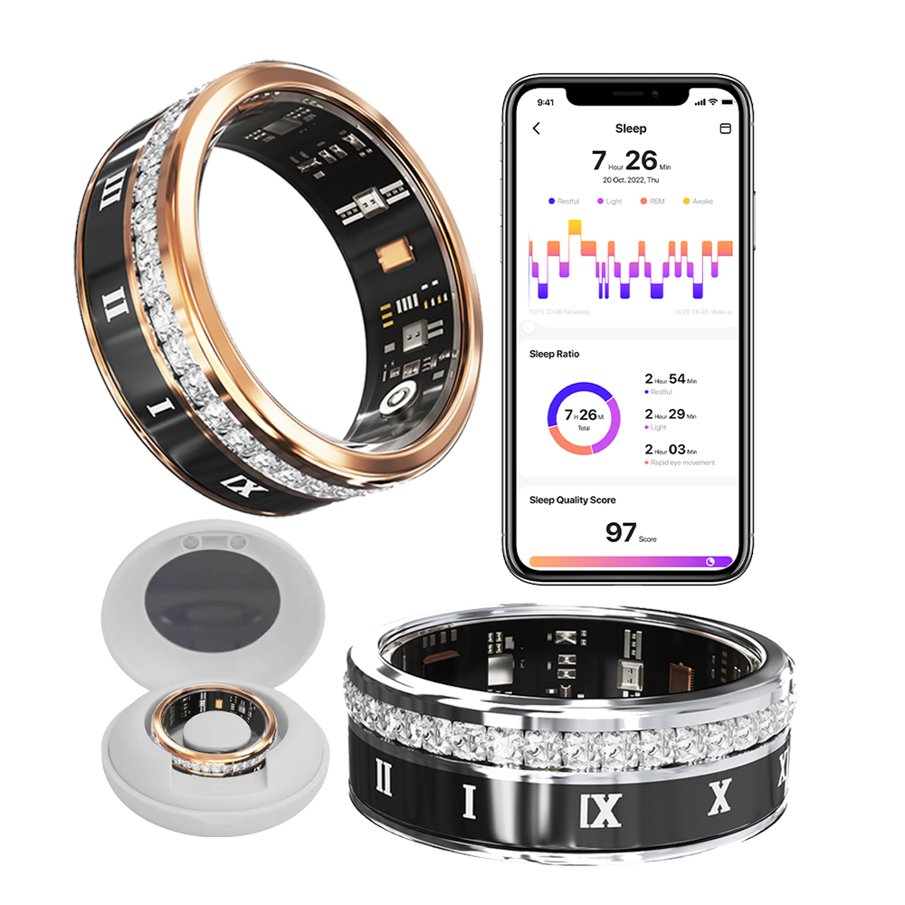 Vring-2 ---Inteligente smartring Heart rate fitness tracker smart ring health blood oxygen sport sleeping monitor smart ring