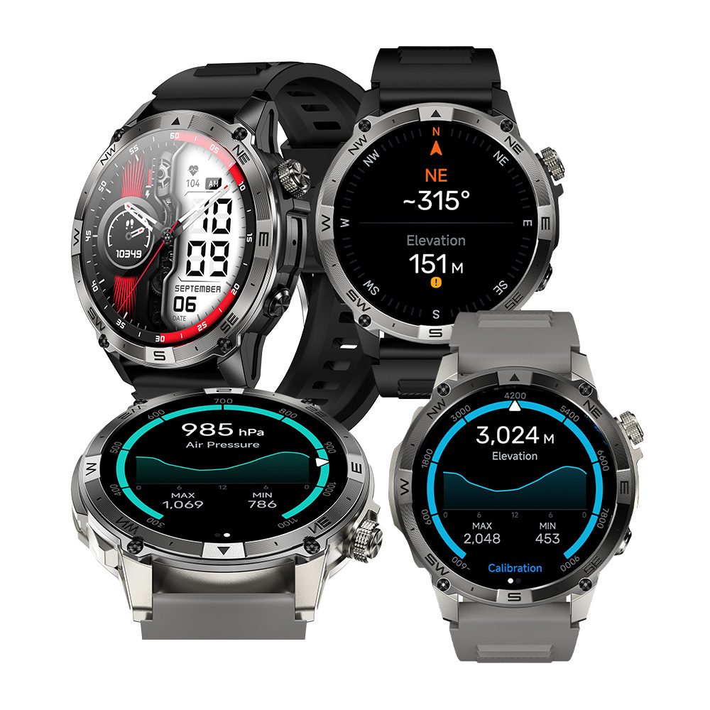 HK08--- Outdoor sport camping Climbing mountains GPS Compass altitude Atmospheric pressure monitor fitness tracker smart watch HK08