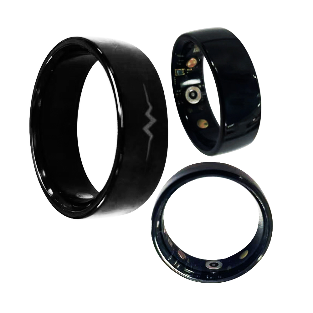 Vring-5 --- Intelligent flex health smartring breathing step tracker hvr thermometer blood sugar glucose pressure monitor ECG smart ring ecg
